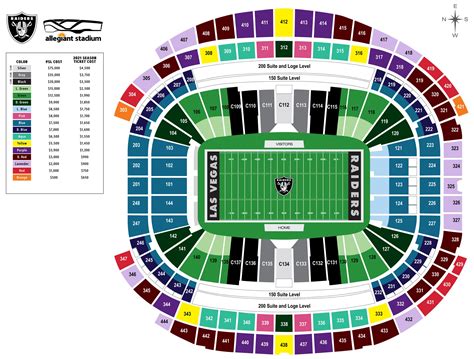 allegiant stadium best seats|allegiant field seating chart.